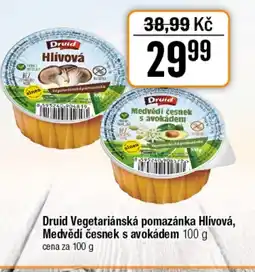 TEMPO Druid Vegetariánská pomazánka Hlívová, Medvědí česnek s avokádem nabídka