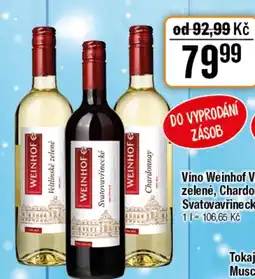 TEMPO Víno Weinhof Veltlínské zelené, Chardonnay, Svatovavřinecké nabídka