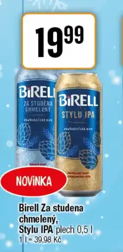 TEMPO Birell Za studena chmelený, Stylu IPA nabídka