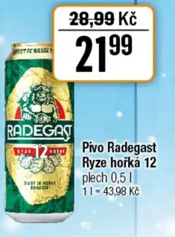 TEMPO Pivo Radegast Ryze hořká 12 nabídka