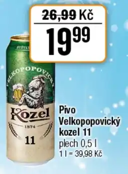 TEMPO Pivo Velkopopovický kozel 11 nabídka