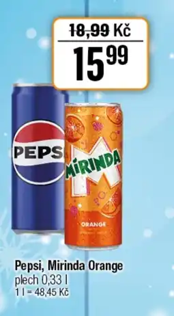 TEMPO Pepsi, Mirinda Orange nabídka