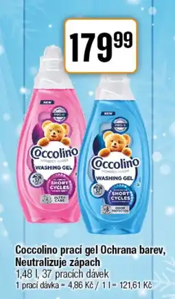 TEMPO Coccolino prací gel Ochrana barev, Neutralizuje zápach nabídka