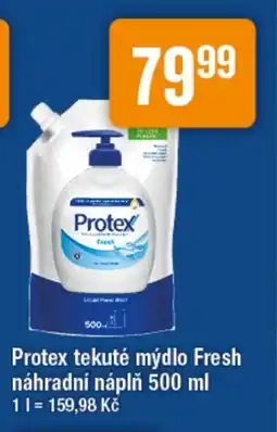 TEMPO Protex tekuté mýdlo Fresh náhradní náplň nabídka