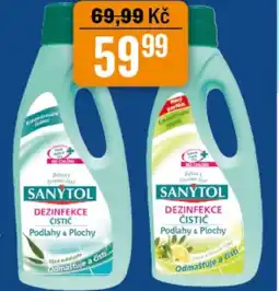 TEMPO Sanytol dezinfekce čistič Podlahy a plochy Eukalyptus, Citron nabídka