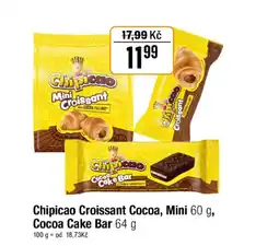 TEMPO Chipicao Croissant Cocoa, Mini , Cocoa Cake Bar nabídka