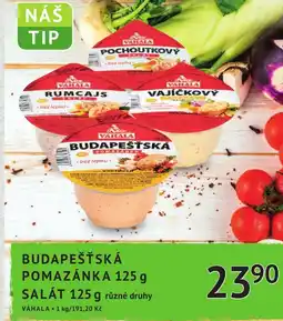 Coop hb Budapešťská pomazánka Salát nabídka