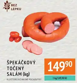 Coop hb Špekáčkový točený salam nabídka