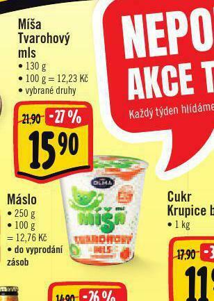 Albert Míša tvarohový mls nabídka