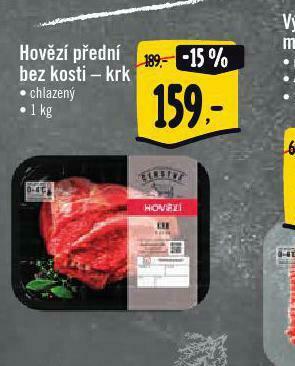 Albert Hovězí přední bez kosti - krk nabídka