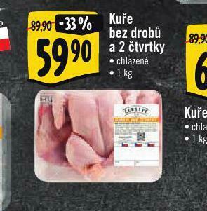 Albert Kuře bez drobů a 2 čtvrtky nabídka