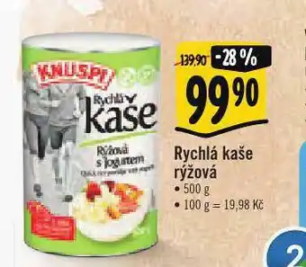 Albert Rychlá kaše rýžová nabídka