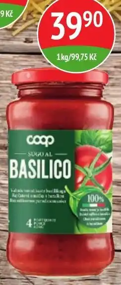 Coop hb Rajčatová omáčka s bazalkou nabídka