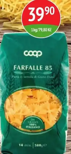 Coop hb Semolinové těstoviny farfalle nabídka