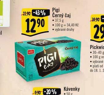 Albert Pigi černý čaj nabídka