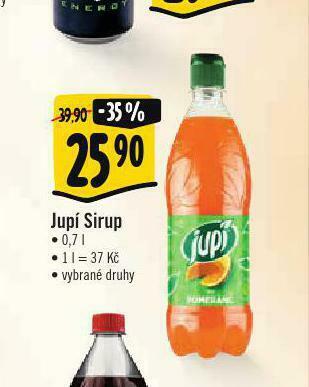 Albert Jupí sirup nabídka