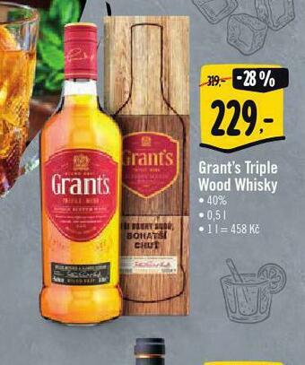 Albert Grant´s triple wood whisky nabídka