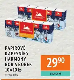 Coop hb Papírové kapesníky harmony bob a bobek nabídka