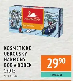 Coop hb Kosmetické ubrousky harmony bob a bobek nabídka