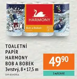 Coop hb Toaletní papír harmony bob a bobek 3vrstvý nabídka