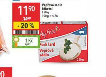 Globus Vepřové sádlo hřbetní nabídka