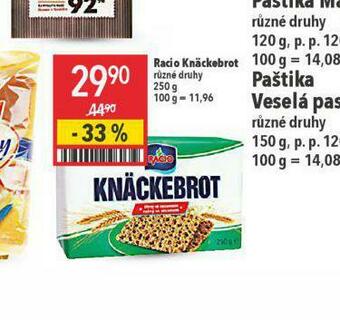 Globus Racio knäckebrot nabídka