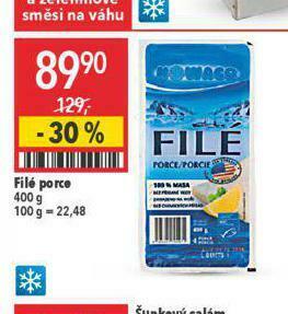 Globus Filé porce nabídka