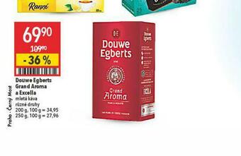 Globus Douwe egberts grand aroma a excella nabídka