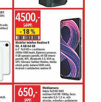 Mobilní telefon realme 8
