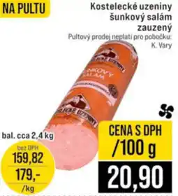Jip Kostelecké uzeniny šunkový salám zauzený nabídka