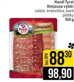 Jip Handl Tyrol Almjause výběr salám, krkovička, karé plátky nabídka
