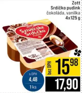 Jip Zott Srdíčko pudink čokoláda, vanilka nabídka