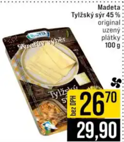 Jip Madeta Tylžský sýr 45 % original uzený plátky nabídka
