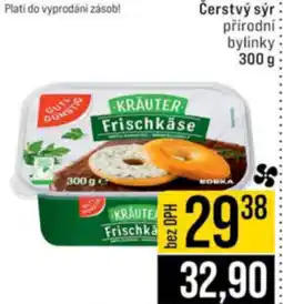 Jip Čerstvý sýr přírodní bylinky nabídka