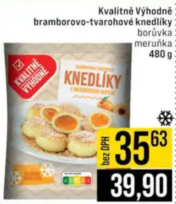 Jip Kvalitně Výhodně bramborovo-tvarohové knedlíky borůvka meruňka nabídka