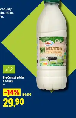 Lidl Bio čerstvé mléko 4% nabídka