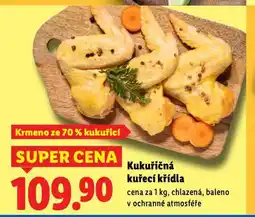 Lidl Kukuřičná kuřecí křídla nabídka