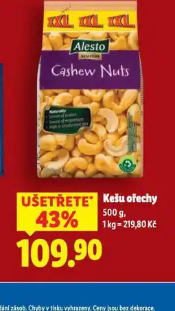 Lidl Kešu ořechy nabídka