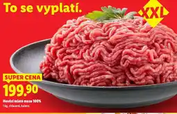 Lidl Hovězí mleté maso 100% nabídka