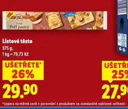 Lidl Listové těsto nabídka