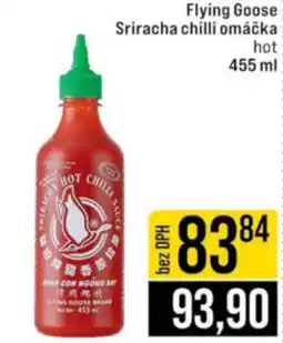 Jip Flying Goose Sriracha chilli omáčka nabídka