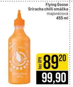 Jip Flying Goose Sriracha chilli omáčka nabídka