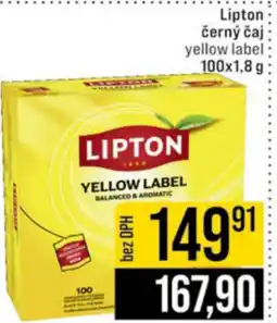 Jip Lipton černý čaj yellow label nabídka