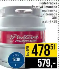 Jip Poděbradka Poctivá limonáda nabídka