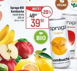 Globus Spraga BIO Kombucha nabídka