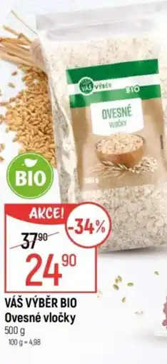 Globus VÁŠ VÝBĚR BIO Ovesné vločky nabídka