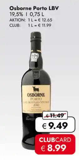 TRAVEL FREE Osborne Porto LBV 19.5% nabídka