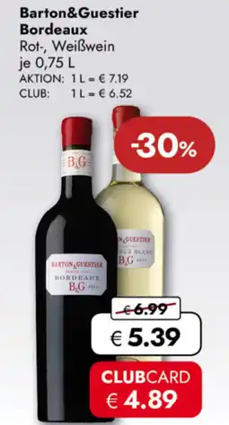 TRAVEL FREE Barton&Guestier Bordeaux nabídka