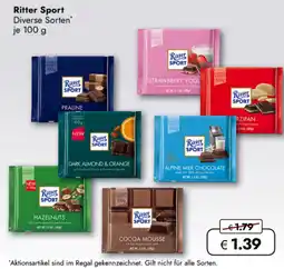 TRAVEL FREE Ritter Sport nabídka