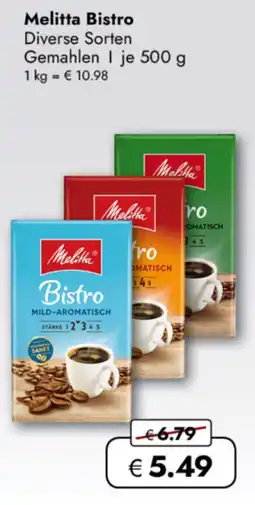 TRAVEL FREE Melitta Bistro nabídka